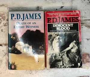Death Of A Witness & Innocent Blood P. D. James Vintage Paperback Book Bundle - Picture 1 of 2