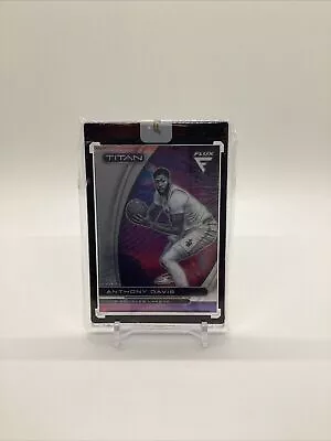 Anthony Davis 2020-21 Panini Flux Titan Uncirculated Encased Card 3 Silver Prizm - Image 1 of 2