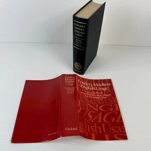 A Dictionary Of Modern English Usage H. W. Fowler 1980 2nd Ed. Vintage Hardcover - Picture 1 of 19