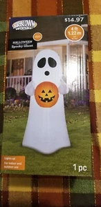 Halloween SPOOKY GHOST - Airblown Inflatable - Gemmy - 4 FT Yard Greeter - Picture 1 of 8