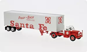 Brekina 85883 Mack B 61 Koffer-Sattelzug, 1953, Santa fe H0, Neu 2025 - Picture 1 of 1