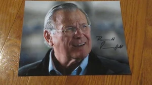 Donald Rumsfeld Autographed Hand Signed 8x10 Photo Secretary of State US - Picture 1 of 2
