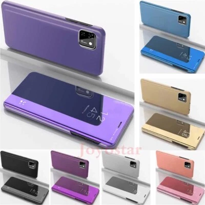 For iPhone 14 13 12 11 XS XR SE 6S 7 8 Plus Mirror Leather Stand Flip Case Cover - Image 1 of 4
