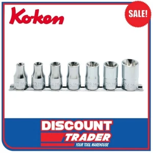 Koken 1/2″ Square Drive External E-TORX Socket Set E10-E24 7 Piece - RS4425/7 - Picture 1 of 2
