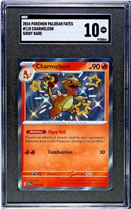 SGC 10 GM Charmeleon 110/091 Shiny Paldean Fates EN Pokemon Card GEM MINT - Picture 1 of 2