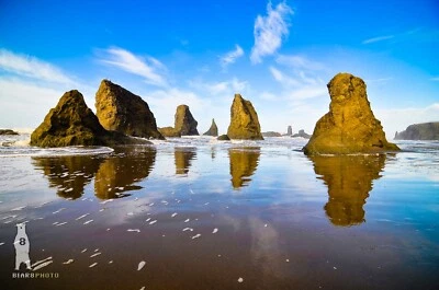 Oregon Coast Sea Stacks - Impresiones fotográficas de bellas artes de Bear8Photo Foto 1 de 4
