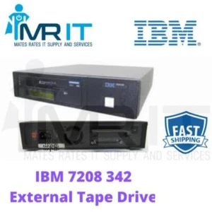 IBM 7208 342 20GB External 8mm 20/40GB Mammoth Tape Drive Model 342 No Tapes - Picture 1 of 1