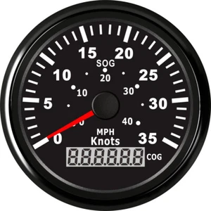 85mm Black GPS Speedometer 40MPH 35Knots for Car Truck Motorcycle Marine Red LED - Picture 1 of 6
