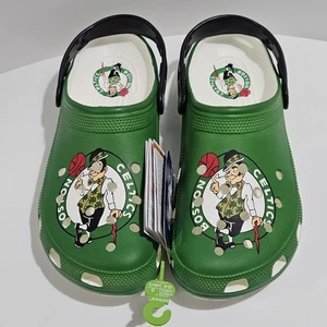NEW CROCS Boston Celtics NBA Classic Clogs Men’s Size 10 Women’s Size 12 - Picture 1 of 9