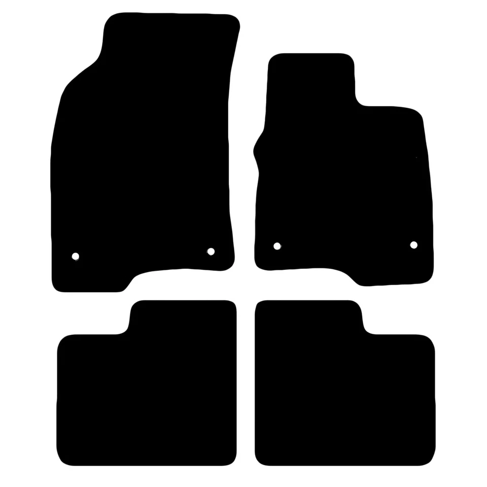 Tailored Car Floor Mats For Fiat Panda 2015+ Black Carpet (3607) - Image 1 of 1