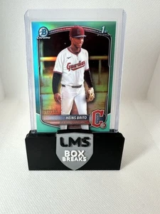 2025 Bowman Chrome - Prospects Heins Brito, Heins Brito #BCP-203 Aqua Refractor - Picture 1 of 1