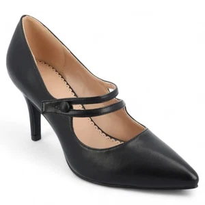 Journee Collection Women's Sidney Mary Jane Pumps - Black (Size 10) - Picture 1 of 8