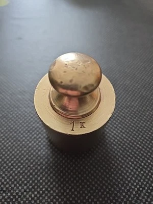 Poids laiton 1 kg - Photo 1/2