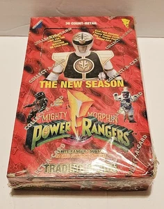 POWER RANGERS SEALED BOX 36 WAX PACKS 1994 TRADING CARDS BY COLLECT-A-CARD - Bild 1 von 6