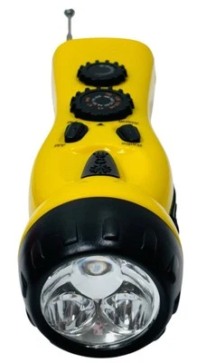 Emergency Hand Crank Radio Flashlight (USB CORD NOT INCLUDED) NEW. - Image 1 of 4