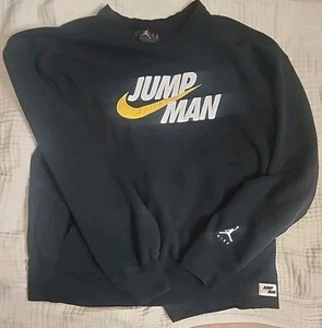 Nike Air Jordan Jumpman Crew Neck Men's 2xl Black Pullover - Picture 1 of 3
