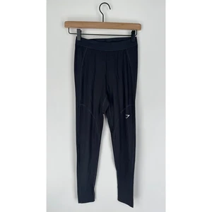 GymShark High Rise Running Leggings Black Womens Small New B4A8T Activewear - Picture 1 of 7