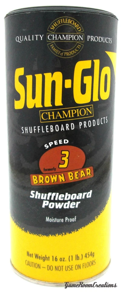 Sun-Glo #3 Speed Shuffleboard Powder Wax - 1 Pack Sunglo Shuffle Board Wax — 第 1/1 张图片