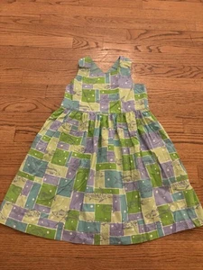 Lilly Pulitzer Girls Fish Dress Green, Teal, Purple Size 5 (Designer Item) - Picture 1 of 6