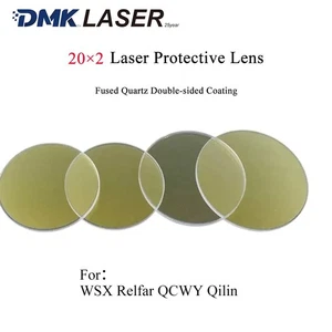20x2 Laser Schutz Windows Linse 1064nm Fused Quartz für QILIN Relfar SUP WSX - Bild 1 von 8