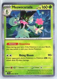 Meowscarada 018/159 Pokémon Escarlata y Violeta Viaje Juntos Holo Raro - Imagen 1 de 1