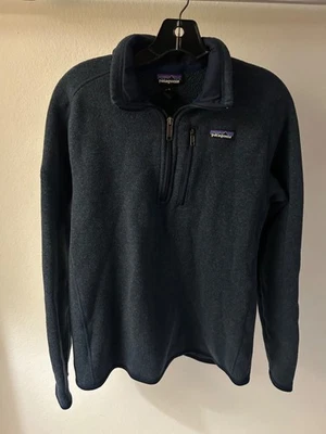 PATAGONIA Better Suéter Para Hombres MEDIANO Azul Marino 1/4 Cremallera Polar Pullover Polar Foto 1 de 4