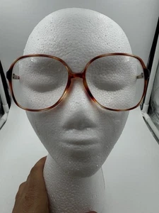 70's 80's Style Large Lens Eyeglass Frames Tortoise Brown Rose Dr. Dean Eden - Picture 1 of 6