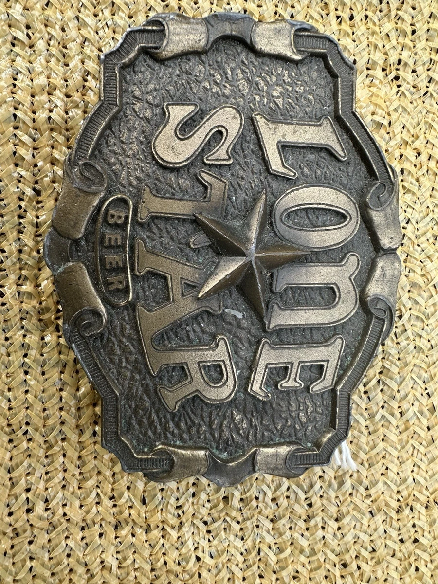 lone star beer belt buckle products for sale | eBay
