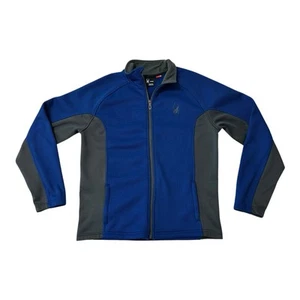 Spyder Active Men’s Performance Full-Zip Jacket with pockets Size Medium Blue - Picture 1 of 18