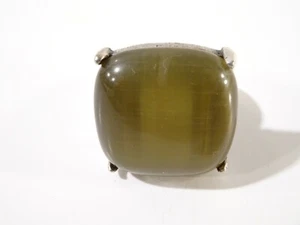 Gerard Yosca Damen Antik Silber Peridot Quadrat Ring Größe 6 - Bild 1 von 7