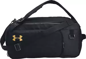 Under Armour Contain Duo Small Backpack Holdall Black Gym Travel Training Bag - Picture 1 of 5