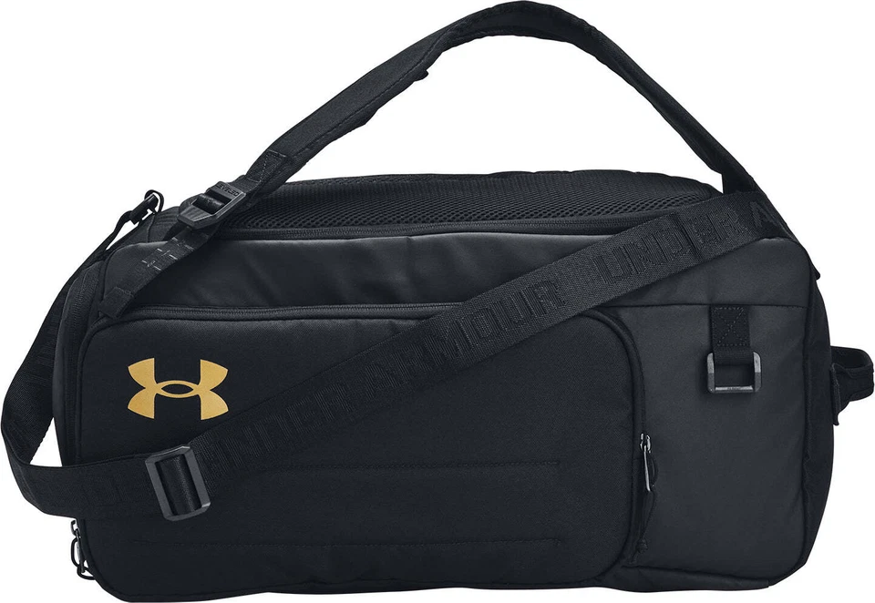 Under Armour Contain Duo Small Backpack Holdall Black Gym Travel Training Bag - Image 1 of 4