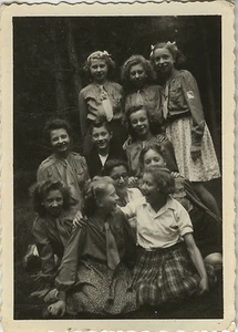 PHOTO ANCIENNE - VINTAGE SNAPSHOT - GROUPE SCOUT SCOUTISME JEANNETTE MODE - Foto 1 di 1