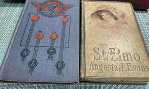 INES & ST. ELMO-EARLY 1900'S CLASSIC BOOKS -AUGUSTA J EVANS AS IS ACCEPTABLE - Picture 1 of 10