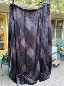 Lunn by Lilith Womens Skirt Lagenlook Bubble Plaid Medium M - Picture 1 of 4
