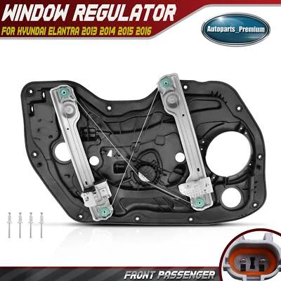 Reguladores de ventana eléctrica delanteros derechos con motor para Hyundai Elantra 2013-2016 sedán Foto 1 de 4