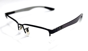 Ray Ban RB8412 2503 Black Carbon Fiber Eyeglasses Frame 54-17 145