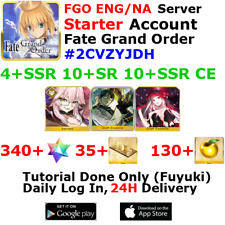 [ENG/NA][INST] FGO / Fate Grand Order Starter Account 4+SSR 30+Tix 340+SQ