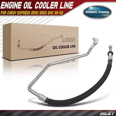 Conjunto de manguera de enfriador de aceite de motor de entrada (inferior) para Chevy Express 2500 3500 GMC Foto 1 de 4