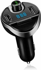 x Kit Vivavoce Usb Aux Mp3 Sd Bluetooth Per Auto Smartphone Caricabatterie sus - Zdjęcie 1 z 1