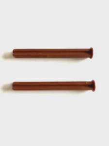 LEGO Technic Parts: Axle Rod 5L (1.5") w End Stop, Part# 15462, Dk Brown - 2 Pcs - Picture 1 of 1