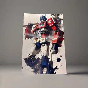 Transformers Optimus Prime 6x4 Art Sticker Print - Picture 1 of 1