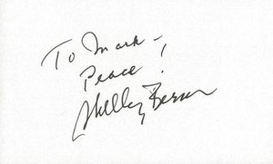 Shelley Berman Signed 3x5 Index Card Twilight Zone B