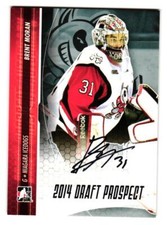 2014 Brent Moran ITG In the Game Draft Prospects Rookie Auto - Dallas Stars