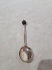 Sterling Silver Hallmarked Vintage Small Spoon With Coffee Bean