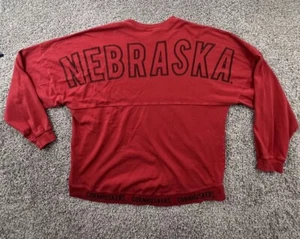 Vintage 90’s Nebraska Huskers Crewneck Sweater Size Medium Red - Picture 1 of 12