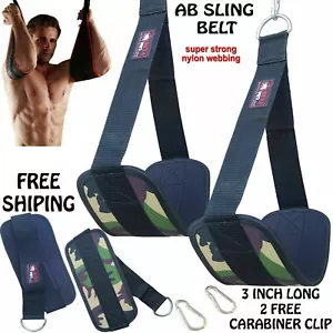 Heavy Duty Home Fitness AB Sling Strap Hanging Belt Pull up Muscle Training Gear - Picture 1 of 4