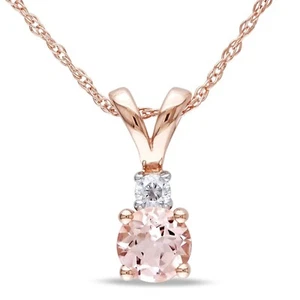 Certified 2.70 Ct Treated Round Cut Pink Diamond Pendant In 925 Sterling Silver - Picture 1 of 4
