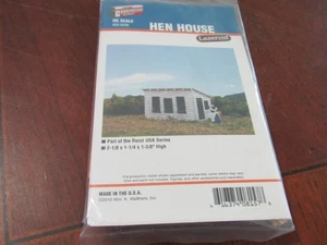 WALTHERS HO SCALE CORNERSTONE LASERCUT HEN HOUSE- NIP - Picture 1 of 3