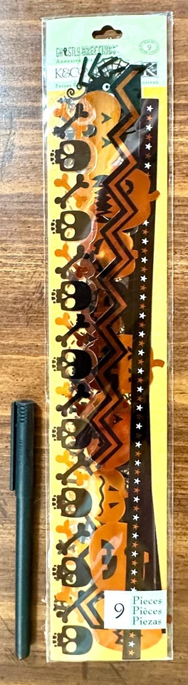 Pegatinas fronterizas de Halloween de K & Company para hacer tarjetas de álbumes de recortes Foto 1 de 2